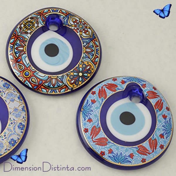 Imagen ojo turco de cristal decorado 7 cm | DimensionDistinta