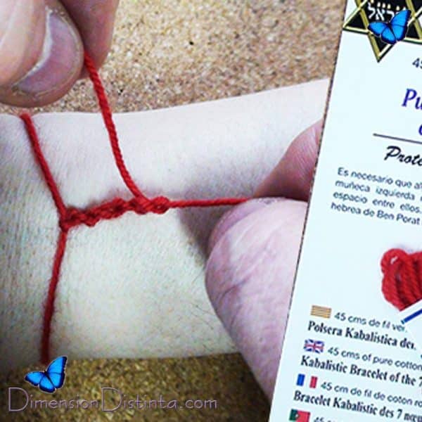 Imagen 45 cms de hilo rojo de lana para hacer la genuina pulsera kabalistica de los 7 nudos proteccion y suerte | DimensionDistinta