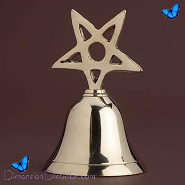 Imagen campana dorada pentagrama 5 x 10 cm | DimensionDistinta