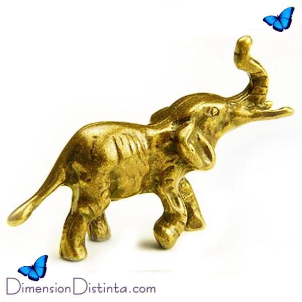 Imagen figura elefante metal dorado portador buena suerte 7x4 1 | DimensionDistinta