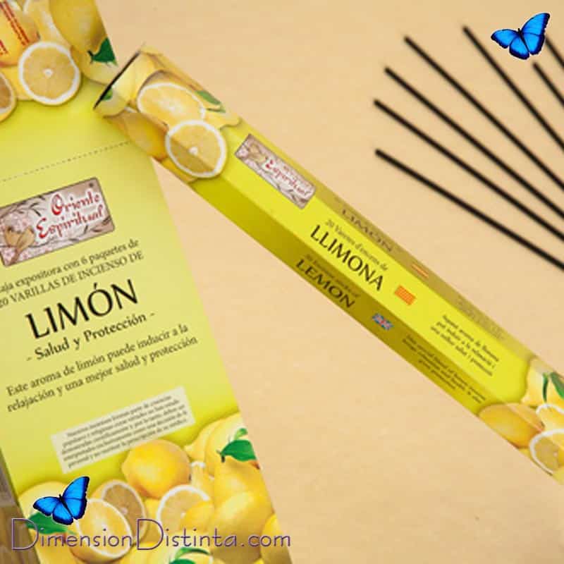 Imagen incienso limon salud y proteccion hexagonal | DimensionDistinta