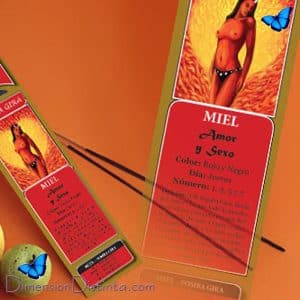 Incienso Pomba Gira -miel- atrae amor y sexo en varillas