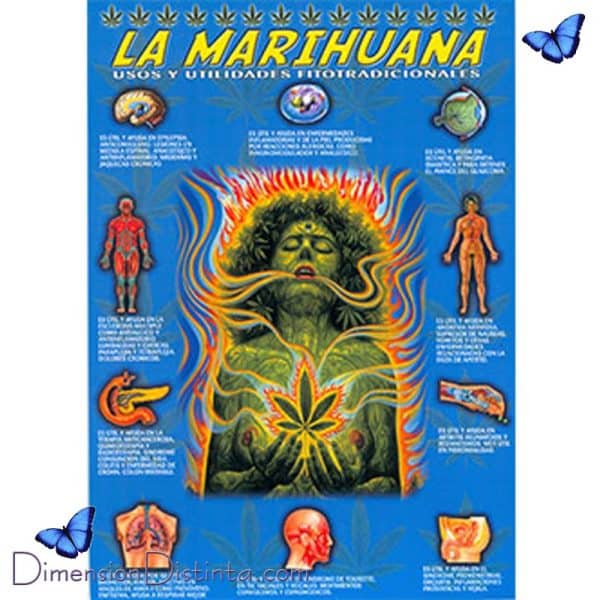 Imagen la marihuana lamina doble cara | DimensionDistinta
