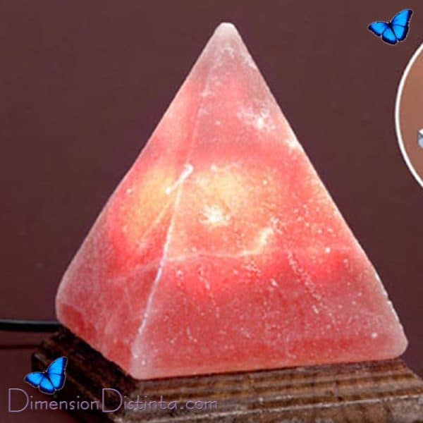Imagen lampara de sal piramide 0507 kgs con usb para ordenador color natural | DimensionDistinta