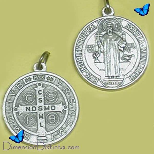 Imagen medalla niquel san benito 16cm | DimensionDistinta