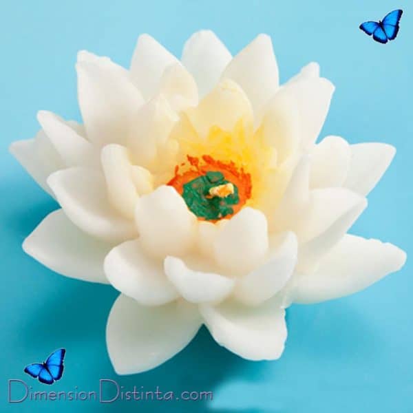 Imagen vela figura flor de loto 85 x 4 cm | DimensionDistinta