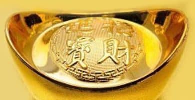 Amuleto lingote de oro