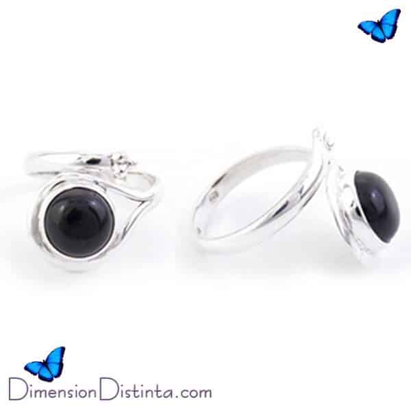 Imagen anillo plata adaptable onix 12 x 15 mm | DimensionDistinta
