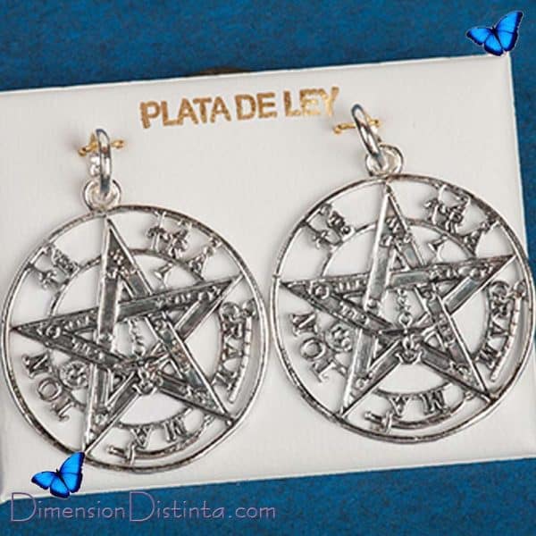 Imagen colgante tetragramaton calado 35cm plata ley 03004174 | DimensionDistinta