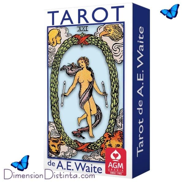 Imagen tarot ae waite standard edicion azul con la cruz rosada espanol | DimensionDistinta