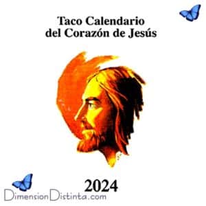 Taco calendario del corazón de Jesús 2024