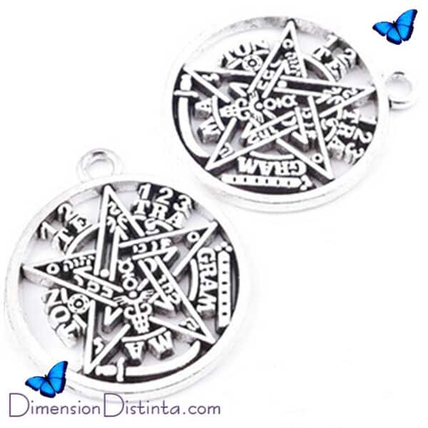 Imagen colgante metal tetragramaton 25 cm | DimensionDistinta