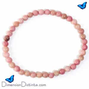 Pulsera elastica de rodocrosita bola 4 mm