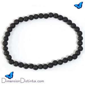 Pulsera elastica de lava bola 4 mm