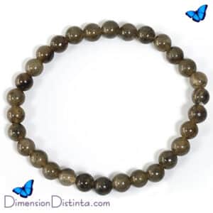 Pulsera elastica labradorita bola 6 mm