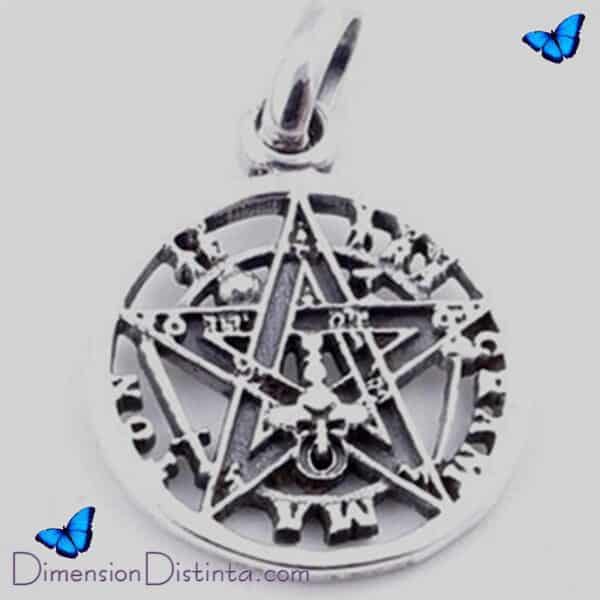 Imagen colgante plata tetragramaton 14 mm | DimensionDistinta