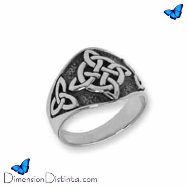 Imagen anillo plata nudo de brujas | DimensionDistinta